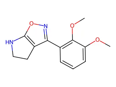 3-(2,3-dimethoxyphenyl)-5,6-dihydro-4H-pyrrolo[3,2-d][1,2]oxazole structure