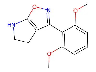 3-(2,6-dimethoxyphenyl)-5,6-dihydro-4H-pyrrolo[3,2-d][1,2]oxazole structure