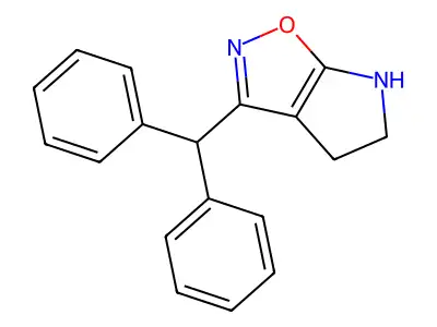 4H-Pyrrolo[3,2-D]isoxazole, 3-(diphenylmethyl)-5,6-dihydro- structure