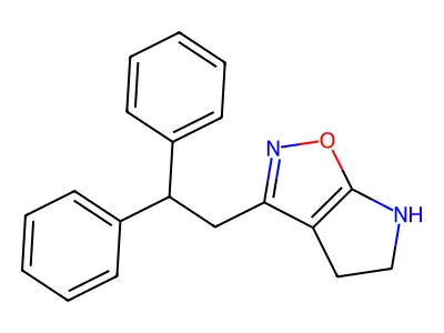 4H-Pyrrolo[3,2-D]isoxazole, 3-(2,2-diphenylethyl)-5,6-dihydro- structure