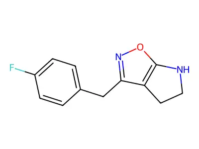 3-(4-Fluorobenzyl)-5,6-dihydro-4H-pyrrolo[3,2-d]isoxazole structure