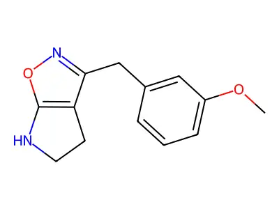 3-(3-Methoxybenzyl)-5,6-dihydro-4H-pyrrolo[3,2-d]isoxazole structure