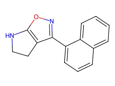 4H-Pyrrolo[3,2-D]isoxazole, 5,6-dihydro-3-(1-naphthalenyl)- structure