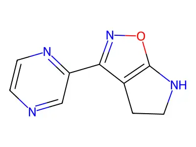3-pyrazin-2-yl-5,6-dihydro-4H-pyrrolo[3,2-d][1,2]oxazole structure