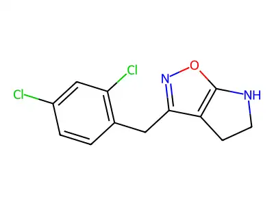 3-(2,4-Dichlorobenzyl)-5,6-dihydro-4H-pyrrolo[3,2-d]isoxazole structure
