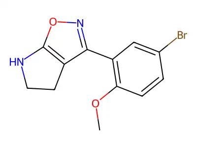 3-(5-Bromo-2-methoxyphenyl)-5,6-dihydro-4H-pyrrolo[3,2-d]isoxazole structure