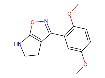 3-(2,5-dimethoxyphenyl)-5,6-dihydro-4H-pyrrolo[3,2-d][1,2]oxazole structure