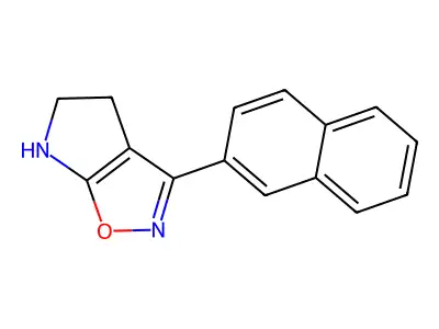 4H-Pyrrolo[3,2-D]isoxazole, 5,6-dihydro-3-(2-naphthalenyl)- structure