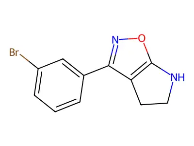 3-(3-Bromophenyl)-5,6-dihydro-4H-pyrrolo[3,2-d]isoxazole structure