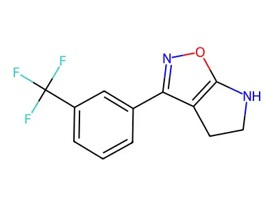 4H-Pyrrolo[3,2-D]isoxazole, 5,6-dihydro-3-[3-(trifluoromethyl)phenyl]- structure