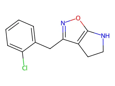 3-(2-Chlorobenzyl)-5,6-dihydro-4H-pyrrolo[3,2-d]isoxazole structure