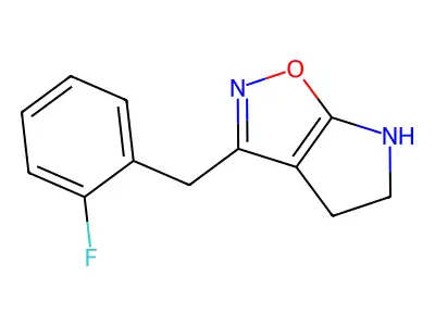 3-(2-Fluorobenzyl)-5,6-dihydro-4H-pyrrolo[3,2-d]isoxazole structure