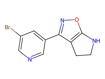 3-(5-Bromopyridin-3-yl)-5,6-dihydro-4H-pyrrolo[3,2-d]isoxazole structure