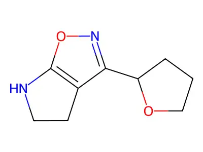 3-(Tetrahydrofuran-2-yl)-5,6-dihydro-4H-pyrrolo[3,2-d]isoxazole structure