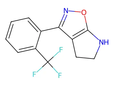 4H-Pyrrolo[3,2-D]isoxazole, 5,6-dihydro-3-[2-(trifluoromethyl)phenyl]- structure