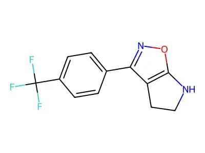 4H-Pyrrolo[3,2-D]isoxazole, 5,6-dihydro-3-[4-(trifluoromethyl)phenyl]- structure