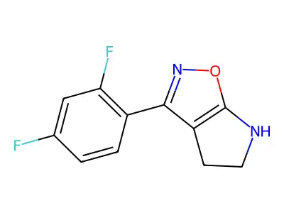 3-(2,4-Difluorophenyl)-5,6-dihydro-4H-pyrrolo[3,2-d]isoxazole structure