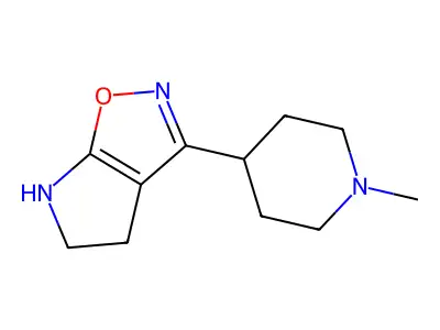 3-(1-methylpiperidin-4-yl)-4,5-dihydro-2H-pyrrolo[3,2-d][1,2]oxazole structure