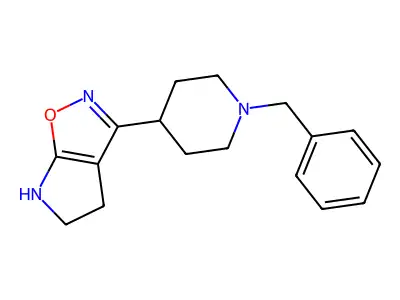 3-(1-benzylpiperidin-4-yl)-5,6-dihydro-4H-pyrrolo[3,2-d][1,2]oxazole structure