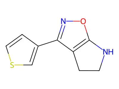 3-(Thiophen-3-yl)-5,6-dihydro-4H-pyrrolo[3,2-d]isoxazole structure