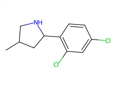2-(2,4-Dichlorophenyl)-4-methylpyrrolidine structure