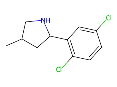 2-(2,5-Dichlorophenyl)-4-methylpyrrolidine structure