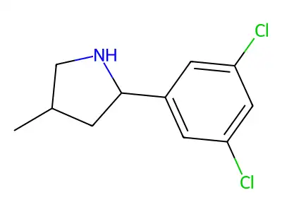 2-(3,5-Dichlorophenyl)-4-methylpyrrolidine structure