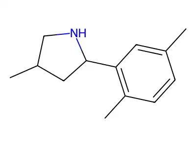 2-(2,5-Dimethylphenyl)-4-methylpyrrolidine structure