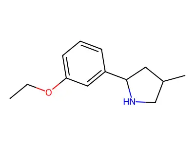 2-(3-Ethoxyphenyl)-4-methylpyrrolidine structure