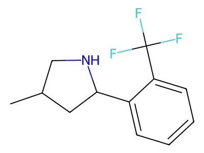 4-Methyl-2-(2-(trifluoromethyl)phenyl)pyrrolidine structure
