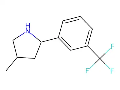 4-Methyl-2-(3-(trifluoromethyl)phenyl)pyrrolidine structure