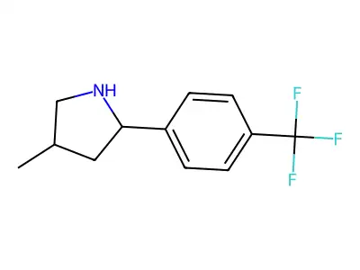 4-Methyl-2-[4-(trifluoromethyl)phenyl]pyrrolidine structure