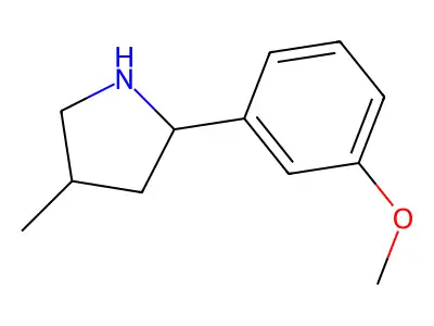 2-(3-Methoxyphenyl)-4-methylpyrrolidine structure