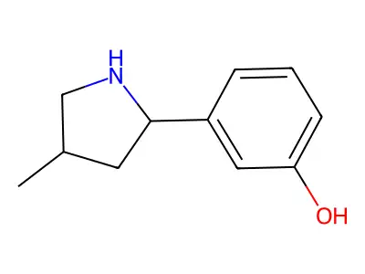3-(4-Methylpyrrolidin-2-yl)phenol structure