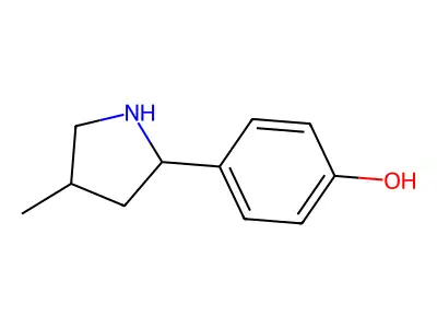 4-(4-Methylpyrrolidin-2-yl)phenol structure
