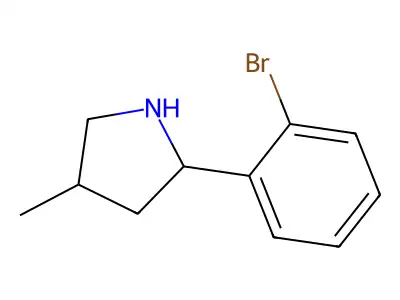 2-(2-Bromophenyl)-4-methylpyrrolidine structure