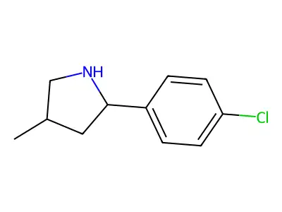 2-(4-Chlorophenyl)-4-methylpyrrolidine structure