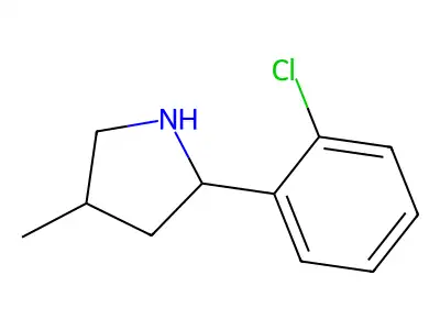 2-(2-Chlorophenyl)-4-methylpyrrolidine structure