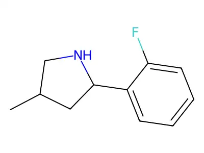 2-(2-Fluorophenyl)-4-methylpyrrolidine structure