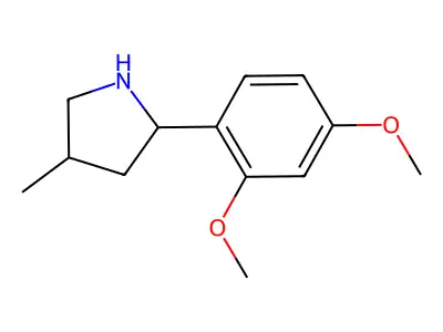 2-(2,4-Dimethoxyphenyl)-4-methylpyrrolidine structure