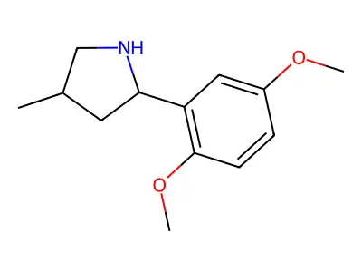 2-(2,5-Dimethoxyphenyl)-4-methylpyrrolidine structure