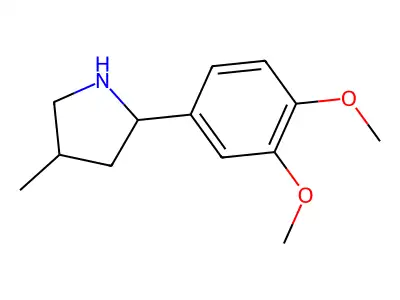 2-(3,4-Dimethoxyphenyl)-4-methylpyrrolidine structure
