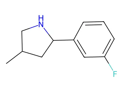 2-(3-Fluorophenyl)-4-methylpyrrolidine structure