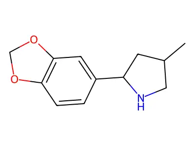2-(Benzo[d][1,3]dioxol-5-yl)-4-methylpyrrolidine structure