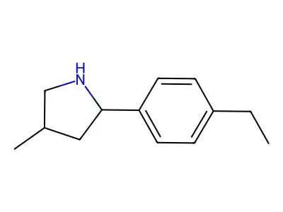 2-(4-Ethylphenyl)-4-methylpyrrolidine structure