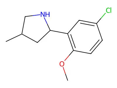 2-(5-Chloro-2-methoxyphenyl)-4-methylpyrrolidine structure