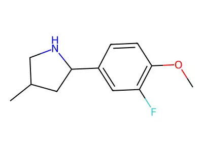 2-(3-Fluoro-4-methoxyphenyl)-4-methylpyrrolidine structure