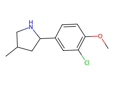 2-(3-Chloro-4-methoxyphenyl)-4-methylpyrrolidine structure