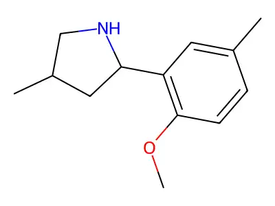 2-(2-Methoxy-5-methylphenyl)-4-methylpyrrolidine structure