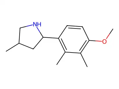 2-(4-Methoxy-2,3-dimethylphenyl)-4-methylpyrrolidine structure